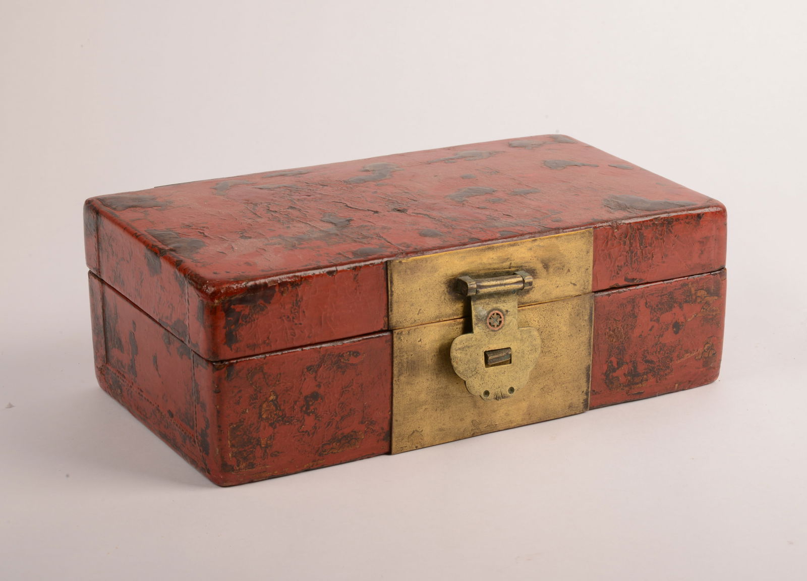 Chinese Red Lacquer Box. (1 of 4)