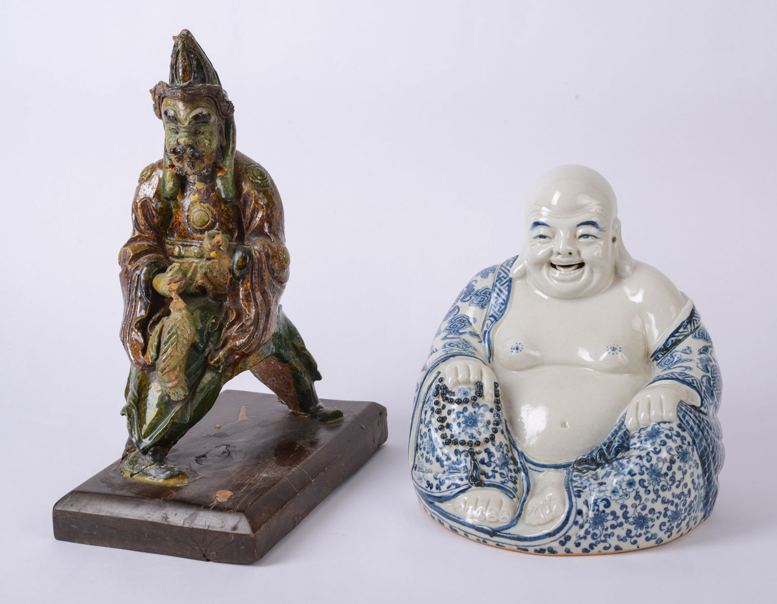Ceramic Blue and White Chinese Figure (1 of 7)