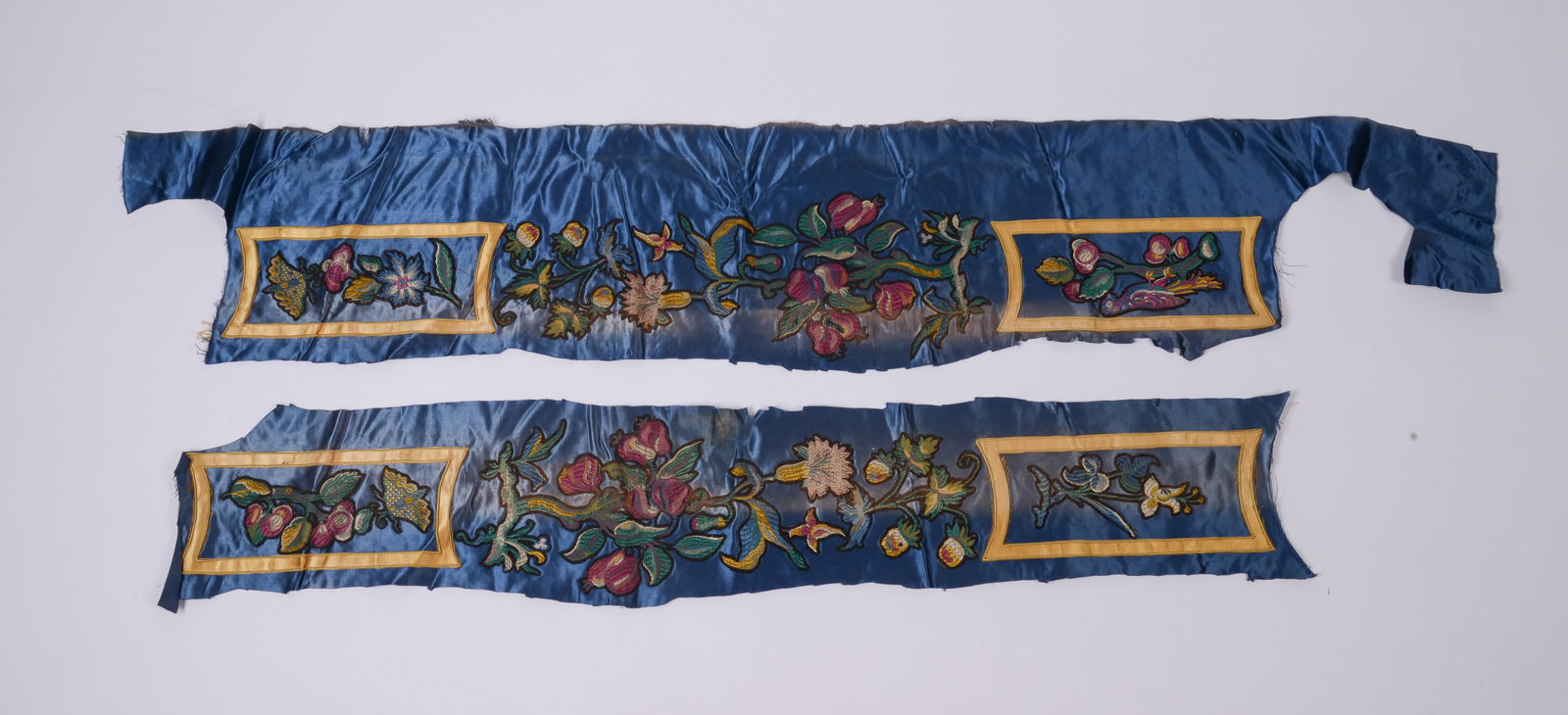 Two Chinese Silk Embroidered Panels (1 of 3)