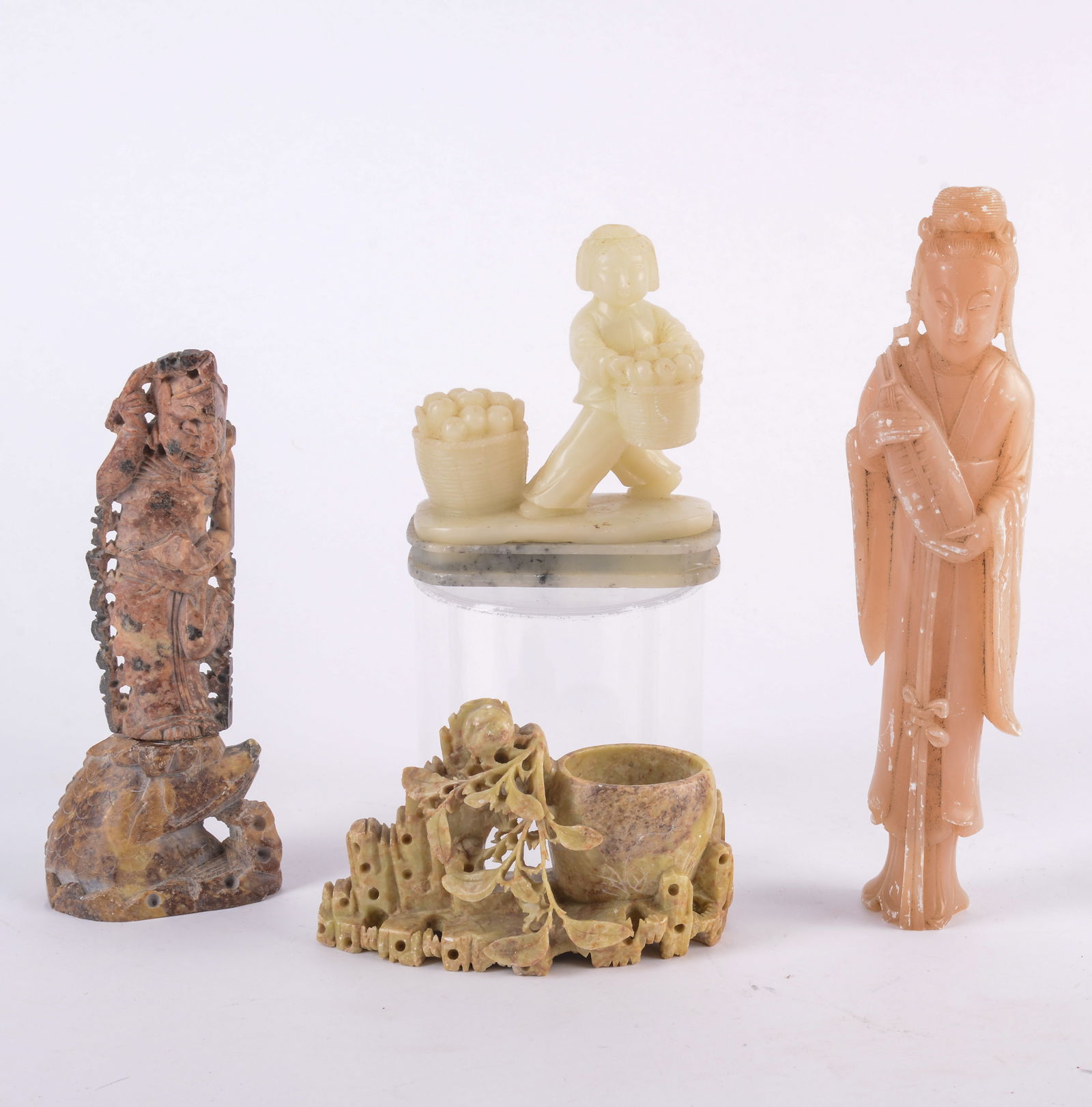 Group of Chinese Hardstone Table Items (1 of 3)