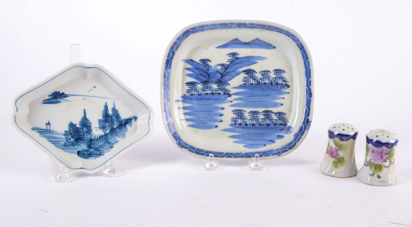 Two Chinese Blue and White Plates (1 of 2)