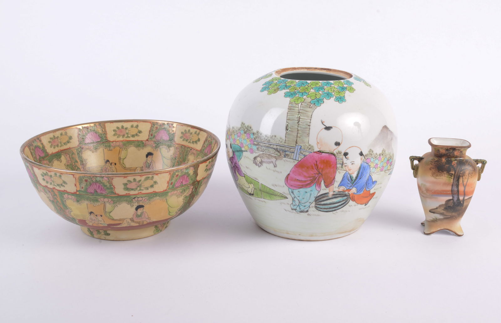 Chinese Bowl with Figural Scenes (1 of 4)
