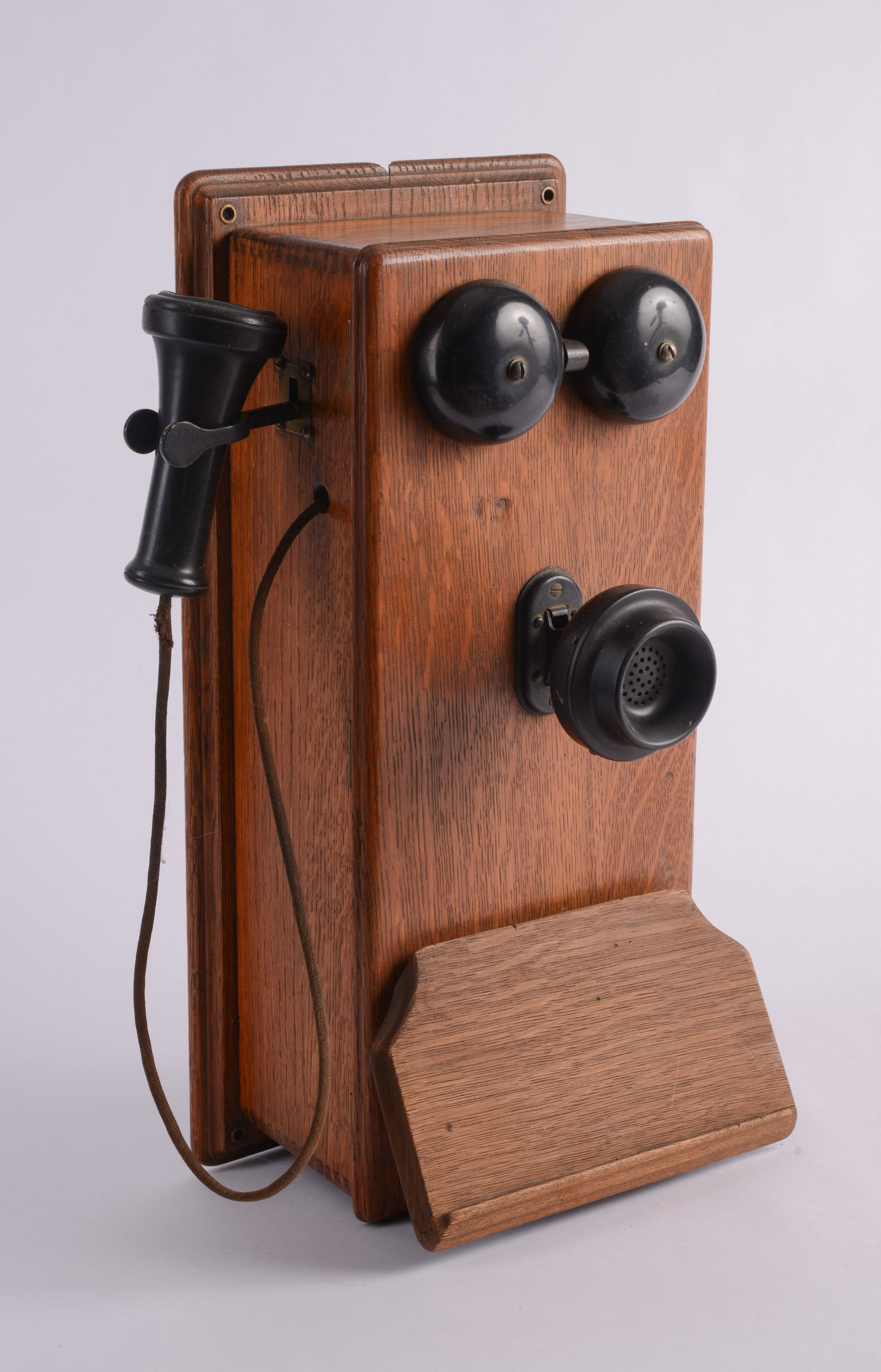 Oak Wall Mounted Vintage Telephone (1 of 3)