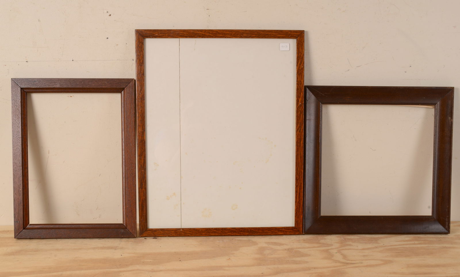 Three Wood Frames with Glass (1 of 2)