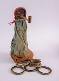 Black Americana Ring Toss Game.