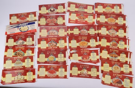 Group of S.S. PIerce Food Labels