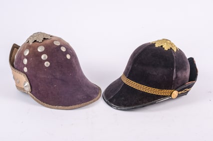 Two Odd Fellows Helmets.