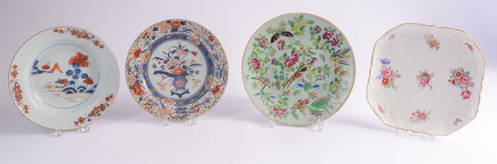 Three Chinese and English Plates and 1 Bowl.