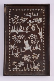Asian Mother-of-Pearl Inlaid Tray.