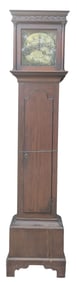 English Oak Tall Case Clock.