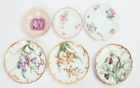 Five H & C Lunch Plates 1891