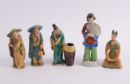 Five Chinese Porcelain Figures