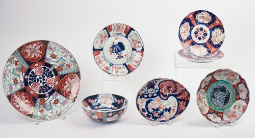 Group of Imari Style Porcelain