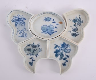 Chinese Porcelain Blue and White Sweet Meat Dishes