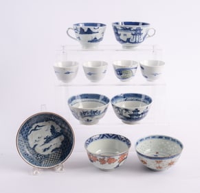 Group of Chinese Cups and Small Bowls