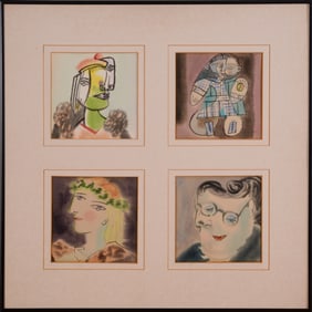 Four Illustrations, Style of Picasso.