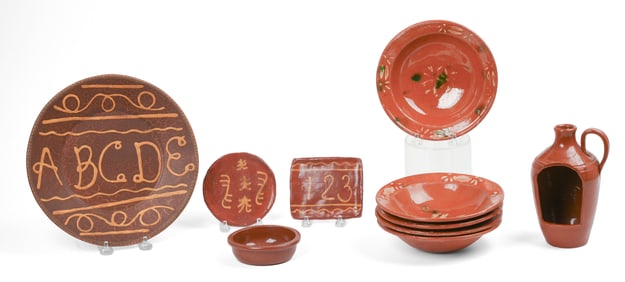 Group of Contemporary Redware.