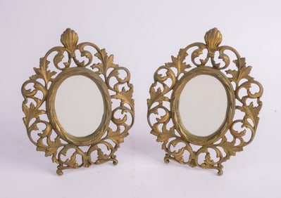 Pair of Brass Frames.