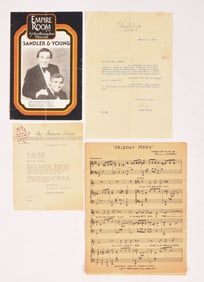 Bing Crosby, Andrews Sisters and Sandler & Young Autographs.