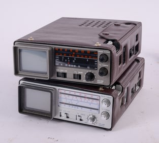 Two Unisonic Micro TV Model XL-990.