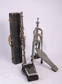 Slingerland Hi-Hat Stand, Volume Pedal, Clarinet.