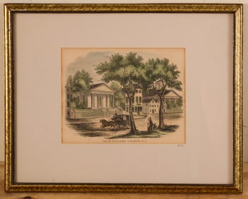 Engraving of State Street, Portsmouth, New Hampshire.
