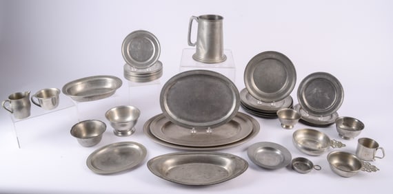 Large Collection of Pewter.