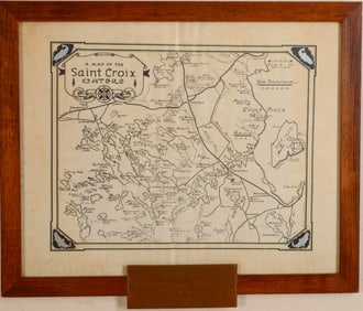 A Map of the Saint Croix Waters, 1951.