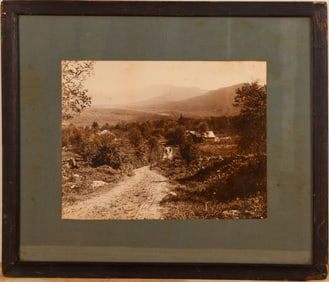 Early Photograph of Men on a Trail.