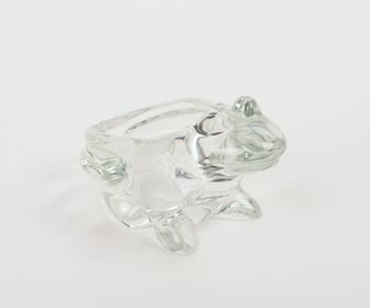 Frog Form Glass Bowl.