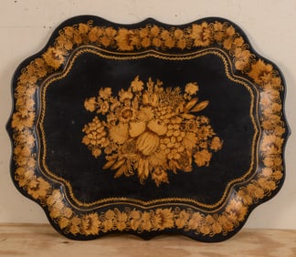 Painted Tin Tray.