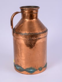OAKHURST DAIRY COPPER MILK JUG.