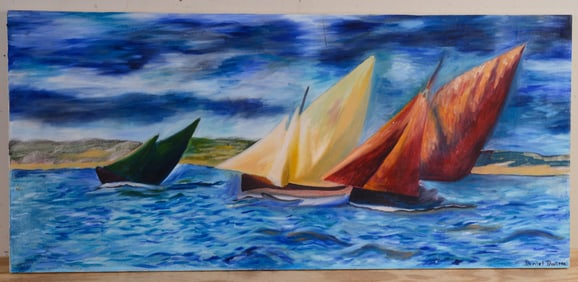 Daniel DOolittle. Three Sailboats.