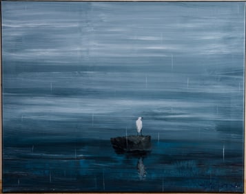 Tian Yuan. Painting With Egret.