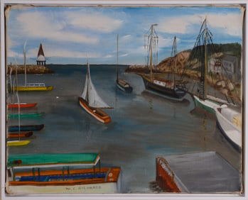 W.C. Richards. Harbor Scene.