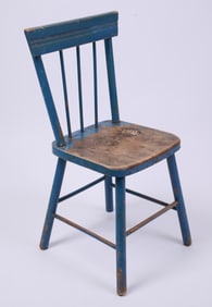Child's Chair in Blue Paint.