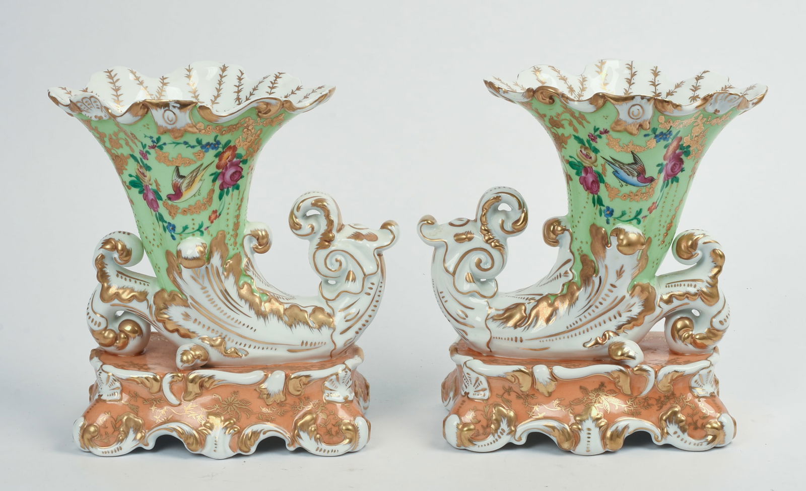 Pair of Chelsea House Spill Vases.: Height 9 inches, good condition.