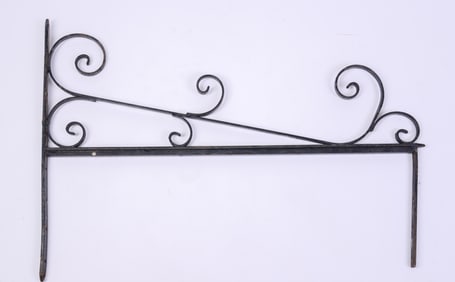 Wrought Iron Sign Hanger.