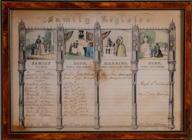 Early 19th Century Family Register.
