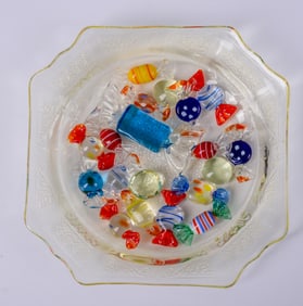 Group of Blown Glass Candy.