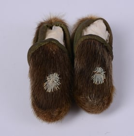 Pair of Doll Mocasins.