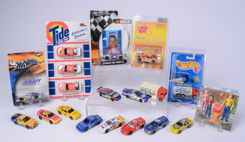 Group of Metal Advertising Matchbox Race Cars