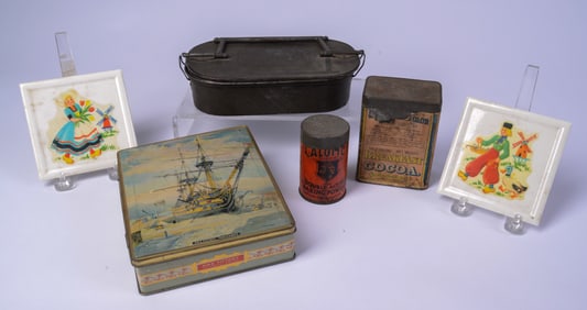 Four Vintage Tin Boxes
