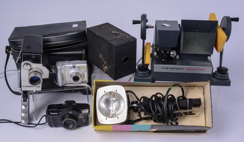 Group of Camera and Movie Items