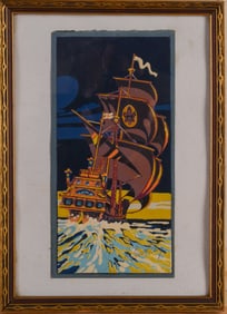 Illustration of the Santa Maria.