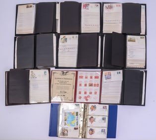 Nine First Day Cover Albums.