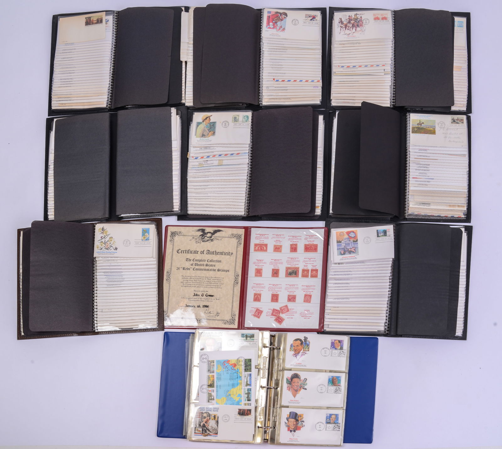 Nine First Day Cover Albums. (1 of 19)