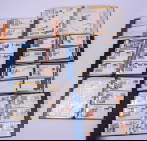 Seven First Day Cover Albums.