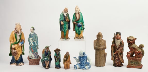 Eleven Chinese Figures.