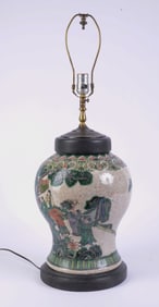 Large Chinese Porcelain Table Lamp.